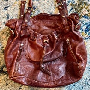 b. Makowsky Leather Handbag
